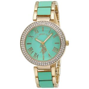 Relógio An de qartzo analógico feminino com alça, piscina, piscina, U.S. POLO ASSN. USC40221, Azul piscina