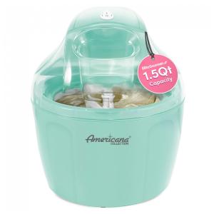 Americana EIM 1400M Máquina de Sorvete Automática 1,5L de Capacidade, 110v, ELITE GOURMET EIM1400M, Azul
