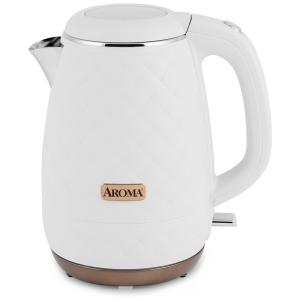 Chaleira Elétrica, Capacidade 1.2L de Aço Inoxidável, Branca, AROMA PROFESSIONAL AWK 3000, Branco