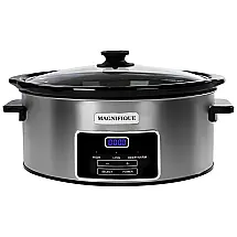 ZingCook Panela Elétrica 6L Programável com Painel Digital, Aço Inox, 110V
