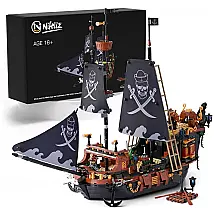 Kit de Construção Navio com 1328 Peças, Nifeliz, Preto