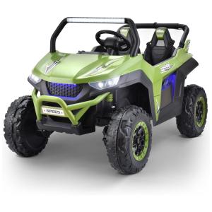 Carro, Carrinho Elétrico Infantil Off Road a Bateria 24V 2 Assentos com Controle Remoto 2.4G, JOYWHALE BW U20, Verde