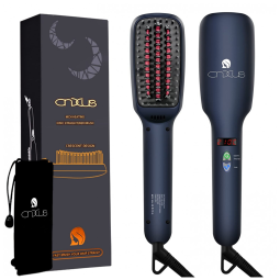 Escova Alisadora Seca e Modela com tela LCD e Desligamento Automático, 110v, CNXUS MPP, Azul