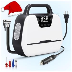 Compressor de Ar Elétrico, 150PSI, 12V, 120W, Automático, com Lanterna, GREAVAL, Branco