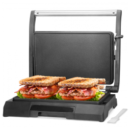 Mini Sanduicheira Panini Press Baker's Friend Aço Inox, 2 Fatias, 800W, 120V