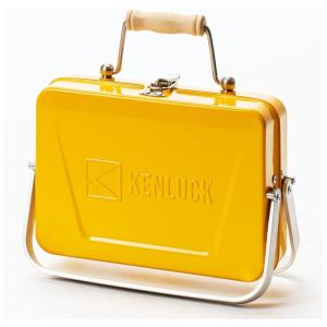 KENLUCK Mini Churrasqueira a Carvão Portátil Dobrável em Aço Inoxidável, Amarela