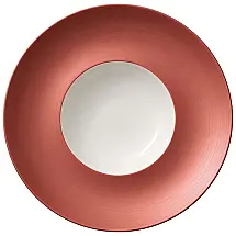 Prato Fundo para Massa ou Sopa com Formato Redondo e Material de Porcelana, Villeroy Boch, Branco e Cobre