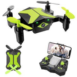 Drone para Crianças com Câmera HD Controle de Voz Giro 360 Graus, ATTOP, Amarelo