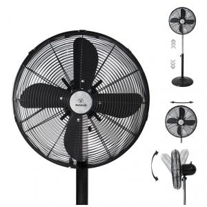 Ventilador de Piso Vintage com 3 Velocidades e Oscilação de 90 , 110V 50W, Westinghouse, Preto