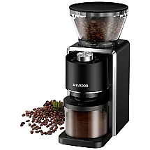 Moedor de Café Elétrico Ajustável com 35 Configurações de Moagem, 110C200W, SHARDOR, Preto