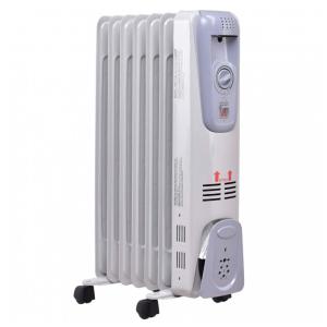 Aquecedor Elétrico a Óleo com 3 Modos, Proteção Contra Superaquecimento e Silencioso, 1500W 110V, GOFLAME, Branco