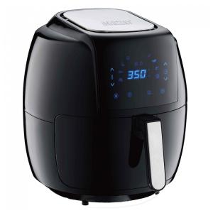 Fritadeira Elétrica AirFryer 7L com Painel Digital e Livro de Receitas, 110V 1700W, GOWISE USA GW22931, Preto