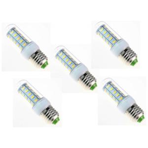 Kit 5 Lâmpadas LED Milho E27 6W 3000K/6000K Luz Quente/Fria 450Lm Econômicas para Iluminação Residencial e Comercial Duráveis