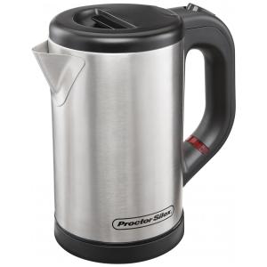 Chaleira Elétrica Proctor Silex 40940 500mL em Aço Inoxidável com Desligamento Automático e Proteção Contra Fervura, 110V 1000W, Prata