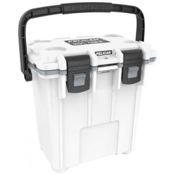 Cooler Térmico Portátil 20 Litros com Alça e Porta Copos, CAMP ZERO, Branco e Cinza