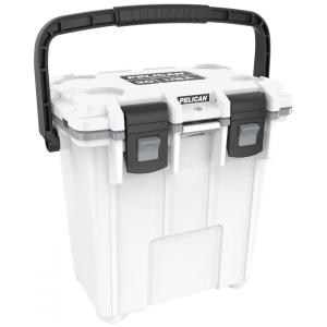 Cooler Térmico Portátil 20 Litros com Alça e Porta Copos, CAMP ZERO, Branco e Cinza