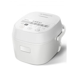 Panela Elétrica de Arroz TOSHIBA Branca Multifuncional 15 Funções com Display Digital 5,5 Xícaras de Arroz Cru 120V