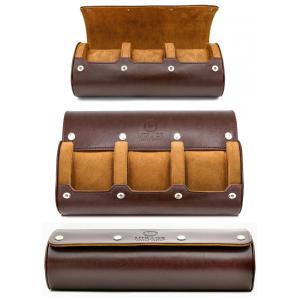 Viagens de Luxo Caixa, Estojo para Relógios Protege e zena, 3 Lugares, M MIRAGE LUXURY TRAVEL, Marrom