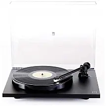 Vitrola Toca Discos Retrô RB110 com Acionamento por Correia de Transmissão, MA, 110v, REGA TT PL1 BLK MATT CARBON, Preto