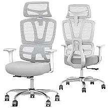 Cadeira Gamer Ergonômica Reclinável em Couro Sintético, JOYFLY, Vermelho