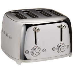 Torradeira Smeg 50s Style Retro Aesthetic 4 Fatias Aço Inox TSF03SSUS
