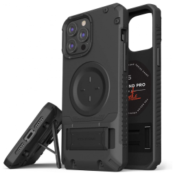 VRS 910168 Capinha Compatível com iPhone 13 pro Max a Prova dÁgua com Vidro Temperado, Preto