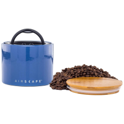 Ceramic Pote Hermético para Café 227g com Válvula CO2, AIRSCAPE AC1504, Azul