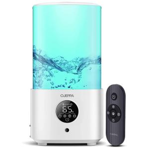 OJEPPA F0 0809 Umidificador Ultrassônico Portátil 2.5L até 12H, Área até 35 m2, 110V, Branco