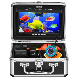 EF07 15 Câmera de Pesca Subaquática Portátil à Prova d com Monitor e Luzes Infravermelhas, Cabo 15 M, EYOYO, Preto