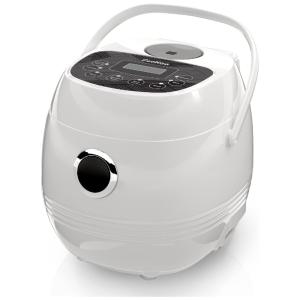 Panela de Arroz Elétrica 6 em 1, 1,2L Compacta e Multifuncional ideal para Cozinhar em Qualquer Lugar, 110V 200W, FEEKAA, Branca