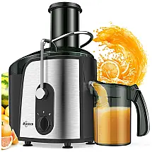 Centrífuga de Frutas com 2 Velocidades, Aço Inox, 1200W, 110v, MAKOLOCE, Prateado