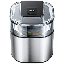 Máquina de Sorvete Automática em Aço Inoxidável Capacidade 1,5L, 110V, INTASTING, Prata