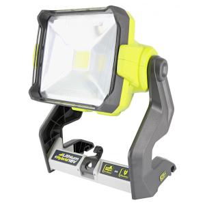 Lanterna Luz de Trabalho LED Portátil NBateria e Cabo de Extensão não Incluídos, RYOBI P721, Amarelo