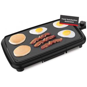 Grill Elétrico Antiaderente para até 10 Porções, 110V 1500W, Nozaya, Preto