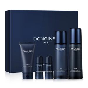 Kit Skincare Facial Anti Idade para Homens e Todos os Tipos de Pele, 5 Produtos, DONGINBI, Azul