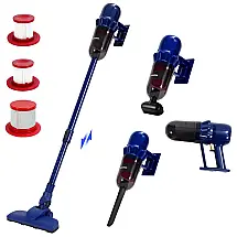 Aspirador de Pó 4 em 1 com Motor Potente para Pisos Duros e Pelos, 110V 600W, EFSHREE, Azul