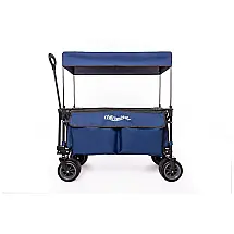 Carrinho Dobrável para Camping e Jardim, Capacidade 117kg com Rodas 360, Chill camping, Marrom e Cinza
