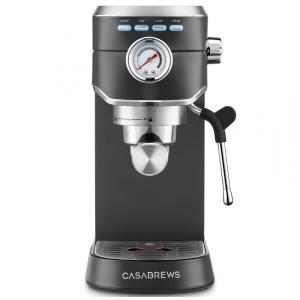 Máquina de Café Expresso CASABREWS CM5418 20 Bar, Aço Inoxidável com Espumador de Leite, Cappuccino Compacto para Casa, Cafeteira com Tanque