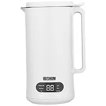 Soymilk Maker 350mL Juicer Soy Milk Machine with Stainless Steel and Blade, Multi Cooker Mixer for Rice Cereal Boiling , US Plug 110V White2