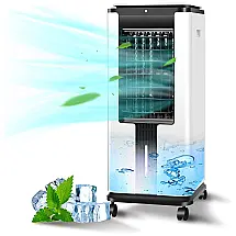 Estrela antártica Climatizador Portátil de Mesa, Capacidade 7L, 3 Velocidades, Branco