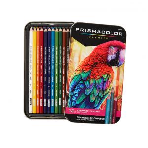 Lápis de Cor Prismacolor Premier, Soft Core, Adult Coloring, Jogo com 12 Cores Sortidas