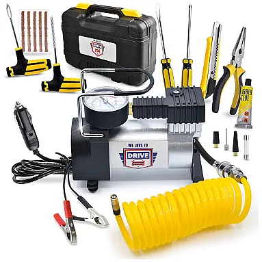 Compressor de Ar Portátil, 12V,