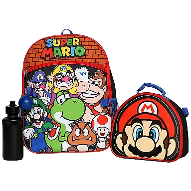 Mochila Escolar Infantil 40cm Nintendo