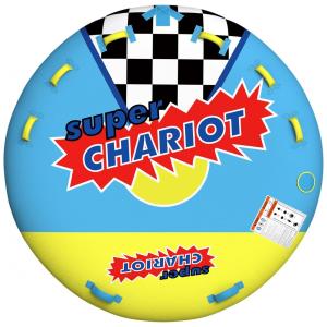 Boia Rebocável Aquática para 3 Pessoas com Capa de Nylon 840D, Wolf Armor, Azul