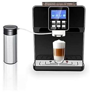 Máquina de Café Expresso Profissional com Painel Digital e Bocal de Leite, 110V, CIBERS, Preta