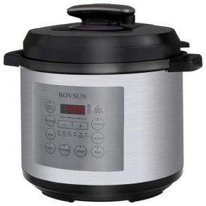 Panela de Pressão Elétrica 6L com 13 Predefinições e Painel de Led, 110v, BONNLO, Cinza