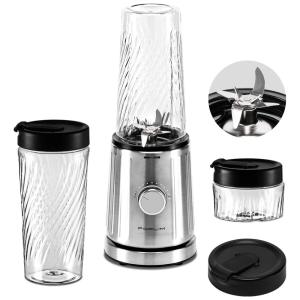 Liquidificador Portátil 1L em Aço Inoxidável 5 Velocidades, 800W, 110v, FORLIM BL502AB, Prateado