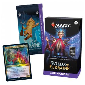 Magic The Gathering Selvas de Eldraine Deck de Commander, Domínio FAE com 100 Cartas e Acessórios