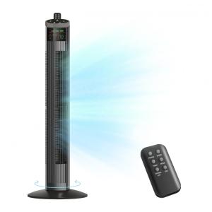 Ventilador de Torre com 3 Velocidades, Controle remoto e Silencioso, 110V 50W, Simples Deluxe