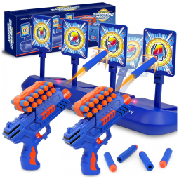 Alvo Digital de Tiro GMAOPHY com 2 Lançadores de Dardos de Espuma e Placar Eletrônico